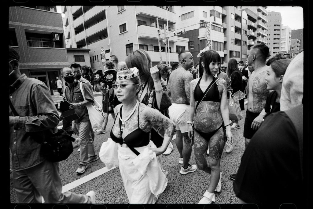 Sanja Matsuri Festival Naked Yakuza With Japanese Tatoos In