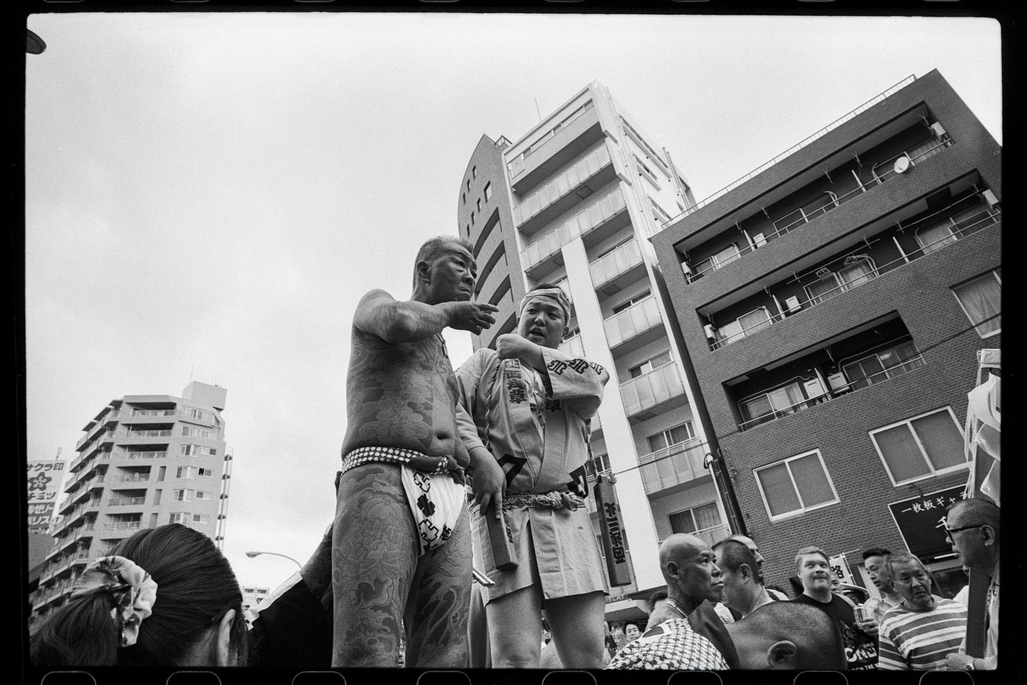 Sanja Matsuri Festival 2023 - Naked Yakuza with Japanese Tatoos in Photos