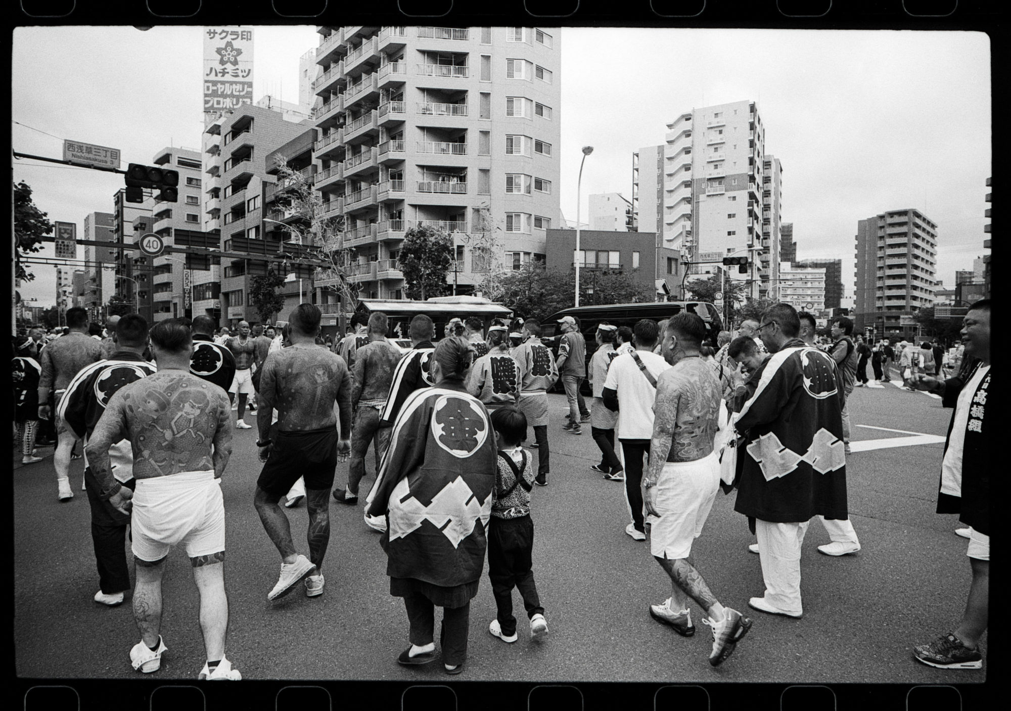 Sanja Matsuri Festival 2023 - Naked Yakuza with Japanese Tatoos in Photos