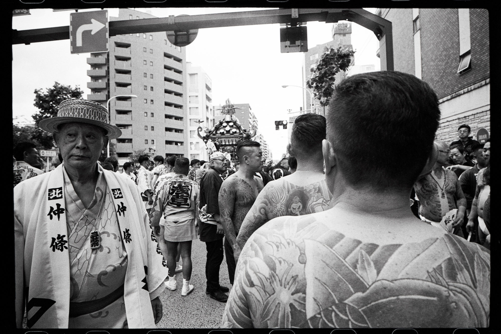 Sanja Matsuri Festival 2023 - Naked Yakuza with Japanese Tatoos in Photos